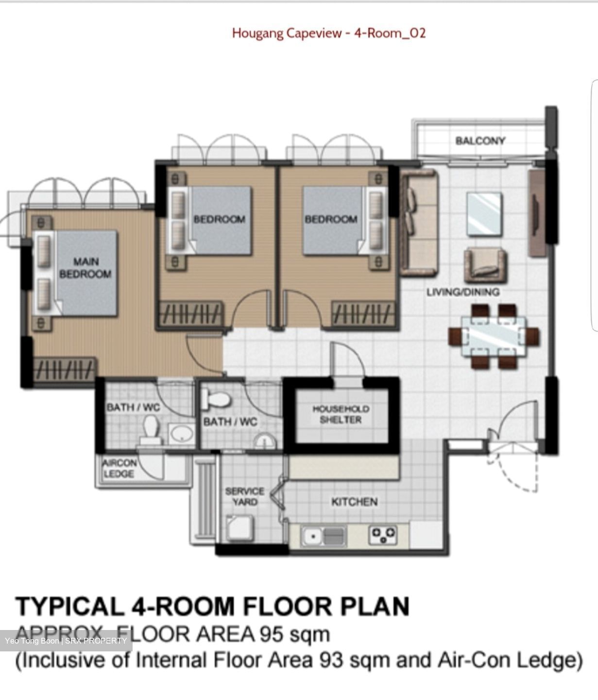 Blk 476A Hougang Capeview (Hougang), HDB 4 Rooms #556960471